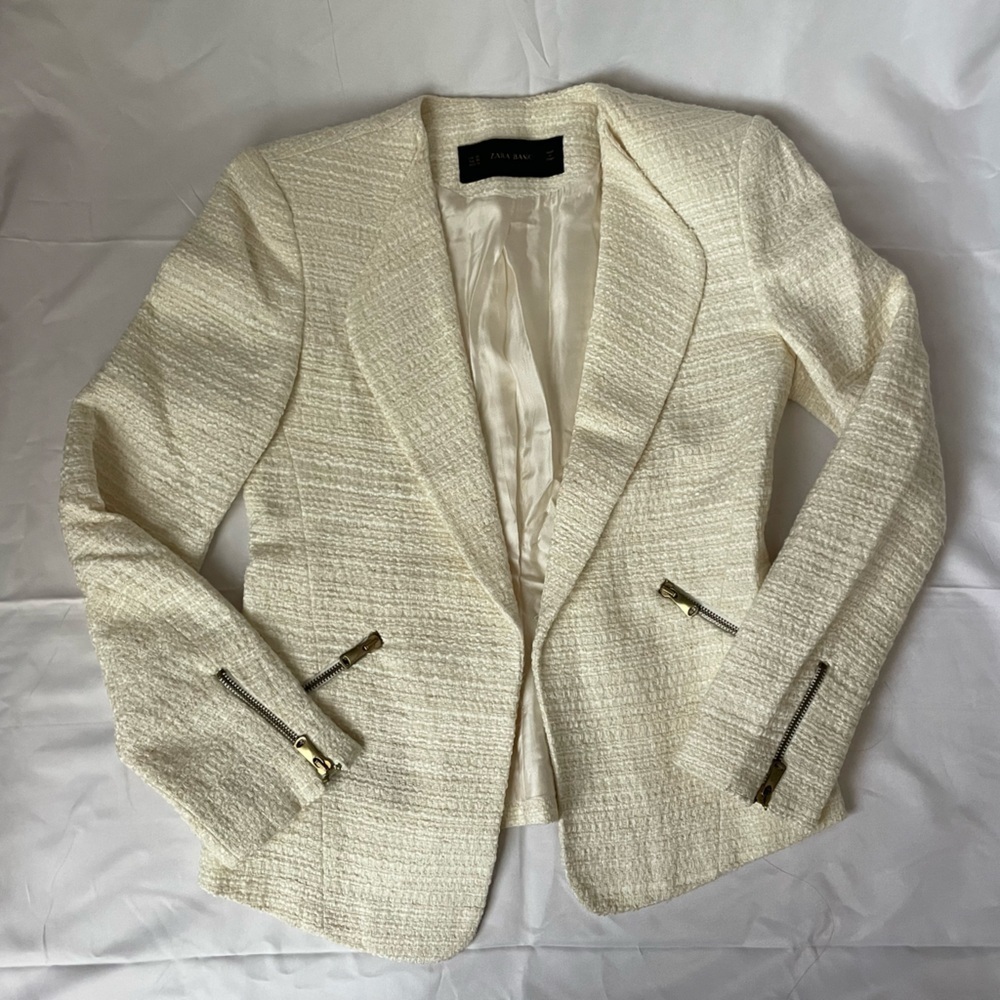 Zara Tweed Blazer Jacket